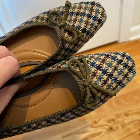 Talbots Vanessa Tweed Block Heels Size 6 | NWOT Sand Dollar Low Pumps - Picture 9 of 12